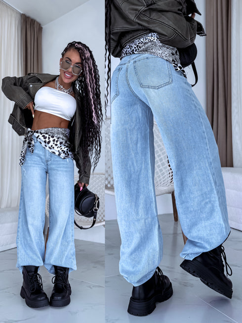 Jeans pants "CHEWY" T265-56 - LIGHT BLUE